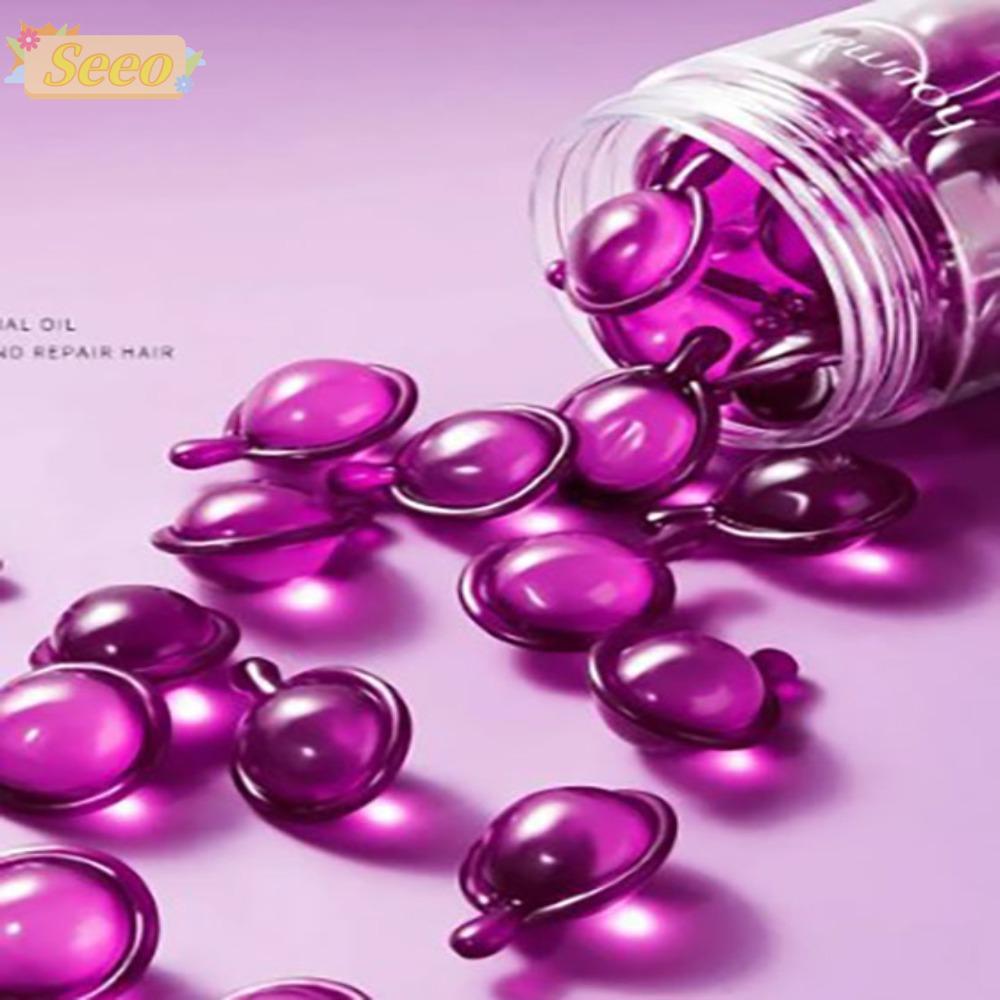 SEEO สารสกัดจากพืช Keratin Oil, Nourความยืดหยุ่น Rose Capsules น้ํามันหอมระเหยผม, ซ่อมแซมผม Essentia