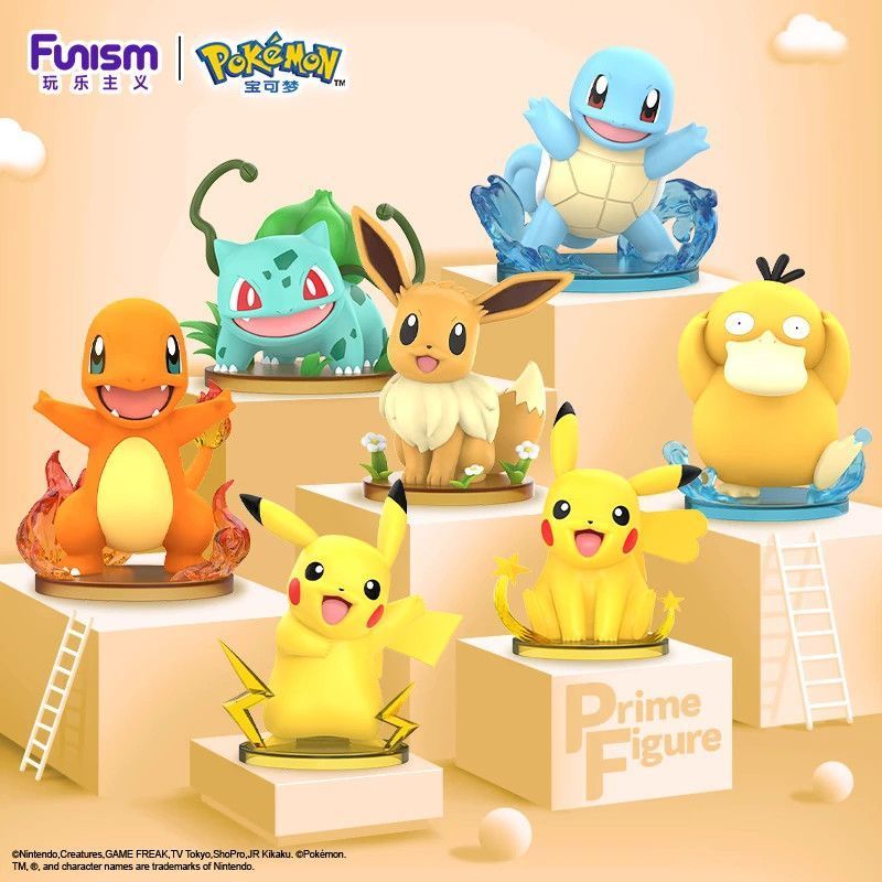 Funism Funism Funism สามารถเข้าถึงรูปเป็ด Pokémon Pokémon Doll ของเล่นตกแต่ง Pikachu อินเทรนด์เล่น