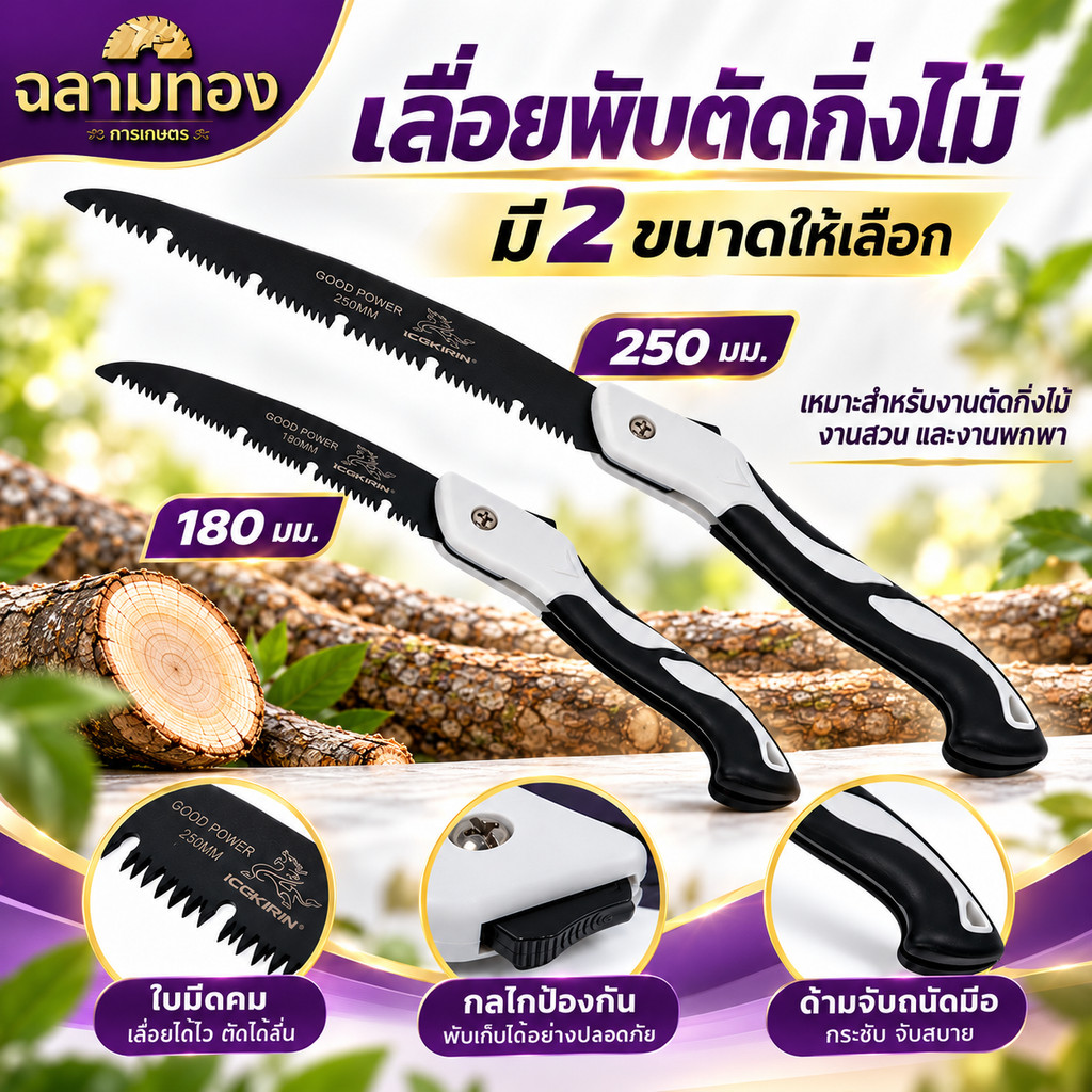 เลื่อยตัดไม้ เลื่อยพับ เลื่อยมือ เลื่อยตัดไม้ เลื่อยตัดกิ่ง เลื่อยพับได้ เลื่อยกิ่งไม้ เลื่อยอเนกประสงค์ เลื่อยพกพา