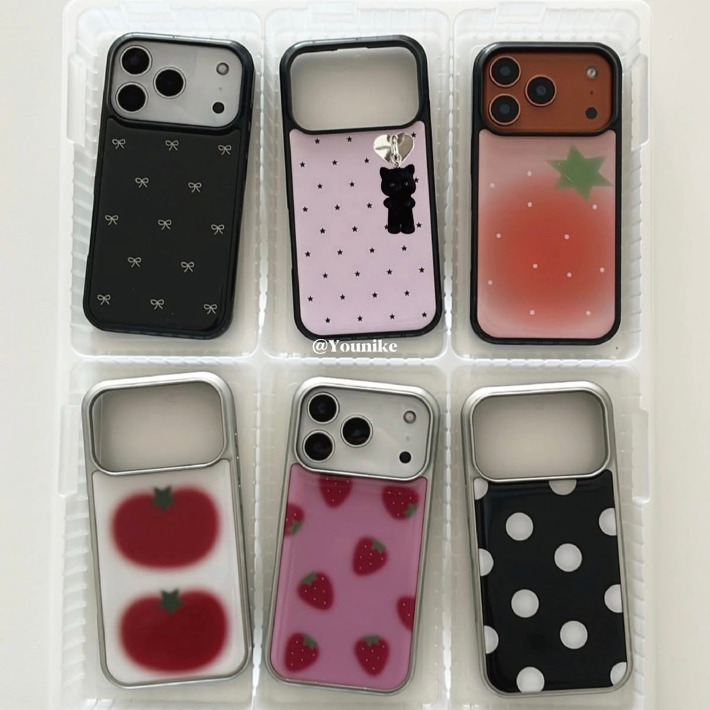 สไตล์เกาหลี ins สไตล์นักออกแบบแฟชั่นผลิตภัณฑ์ใหม่เหมาะสําหรับ iphone17Pro/17promax เคสป้องกัน Apple 16 เคสโทรศัพท์ 16promax เคสป้องกัน 15 กันกระแทก 13/14 เคส 17air เคสโทรศัพท์ 11/12
