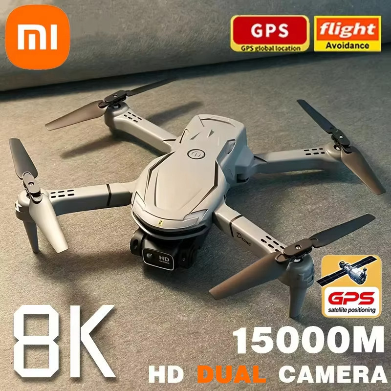 XIAO JIA V88 Drone 8k 5G Professional HD Dualกล้องถ่ายภาพทางอากาศ 15000Mรีโมทคอนโทรลเครื่องบินQuadco