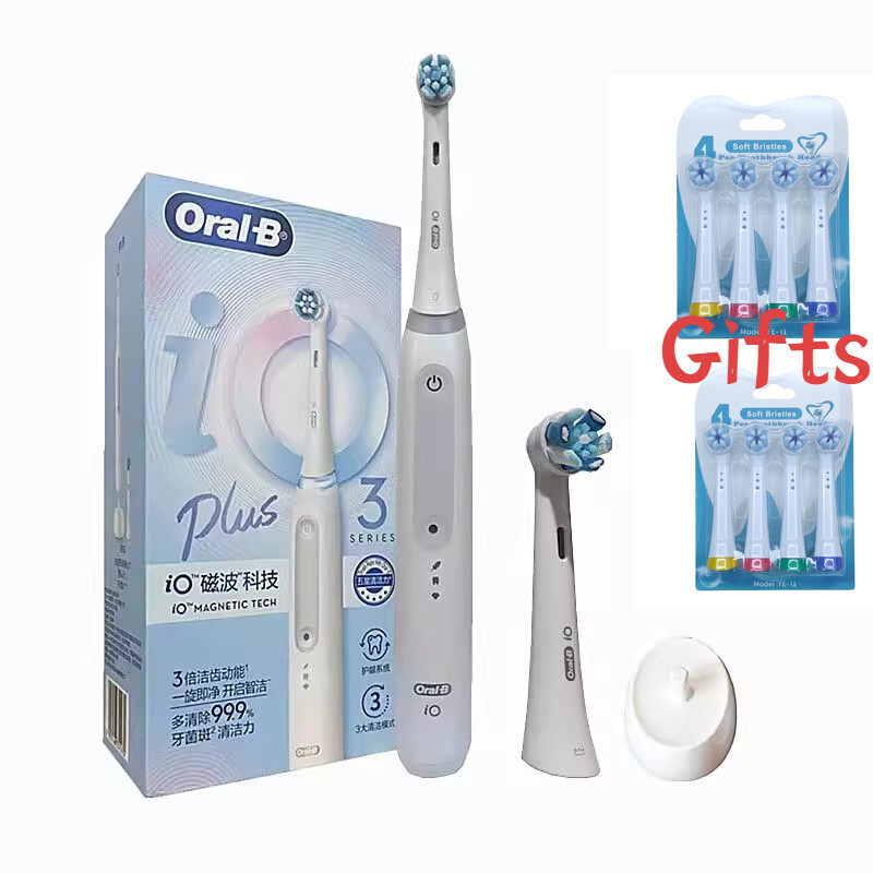 แปรงสีฟันไฟฟ้า Oral B iO3 10 ชิ้น หัวแปรงพร้อม Travel BoxTH99 MU3C