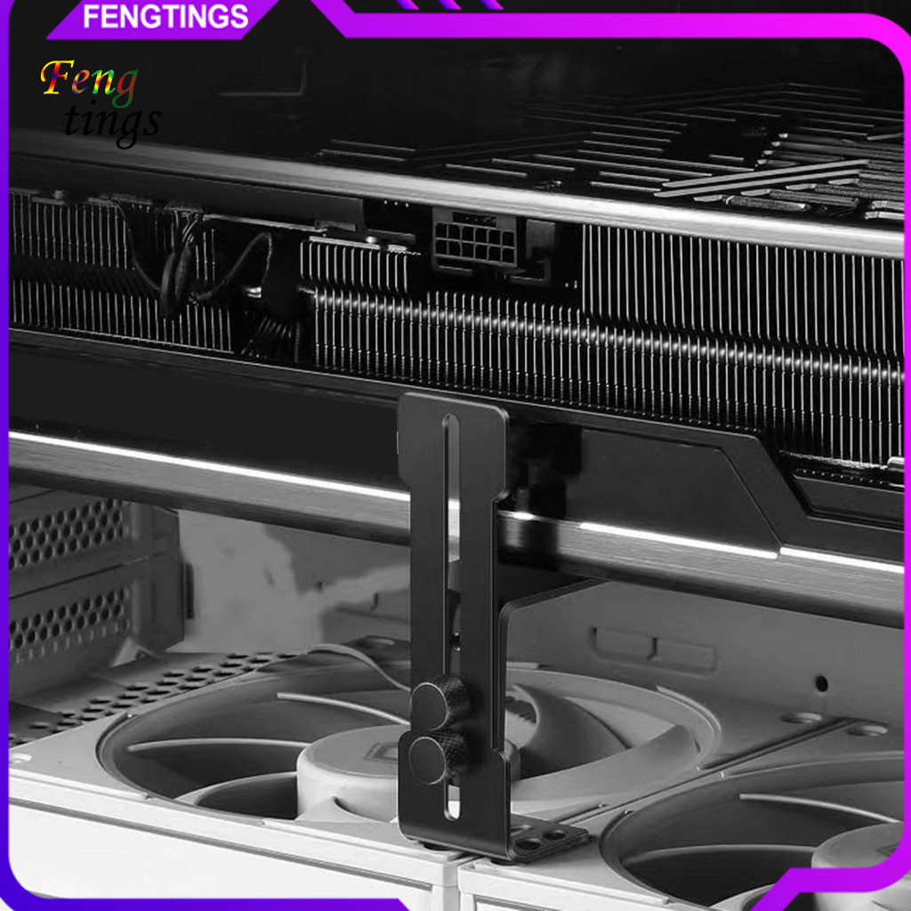 [ฟุต] ตัวยึด GPU ป้องกันคอลแลปแบบปรับได้รองรับความสูงจาก 6 มม. ถึง 96 มม. ซึ่งสามารถปรับให้เข้ากับกา