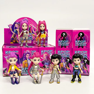 KPop Demon Hunters Action Figure Mira Rumi Zoey HUNTR/X Demon Hunters กล่องตาบอด 6 ชิ้นคอลเลกชันของเล่นของขวัญ