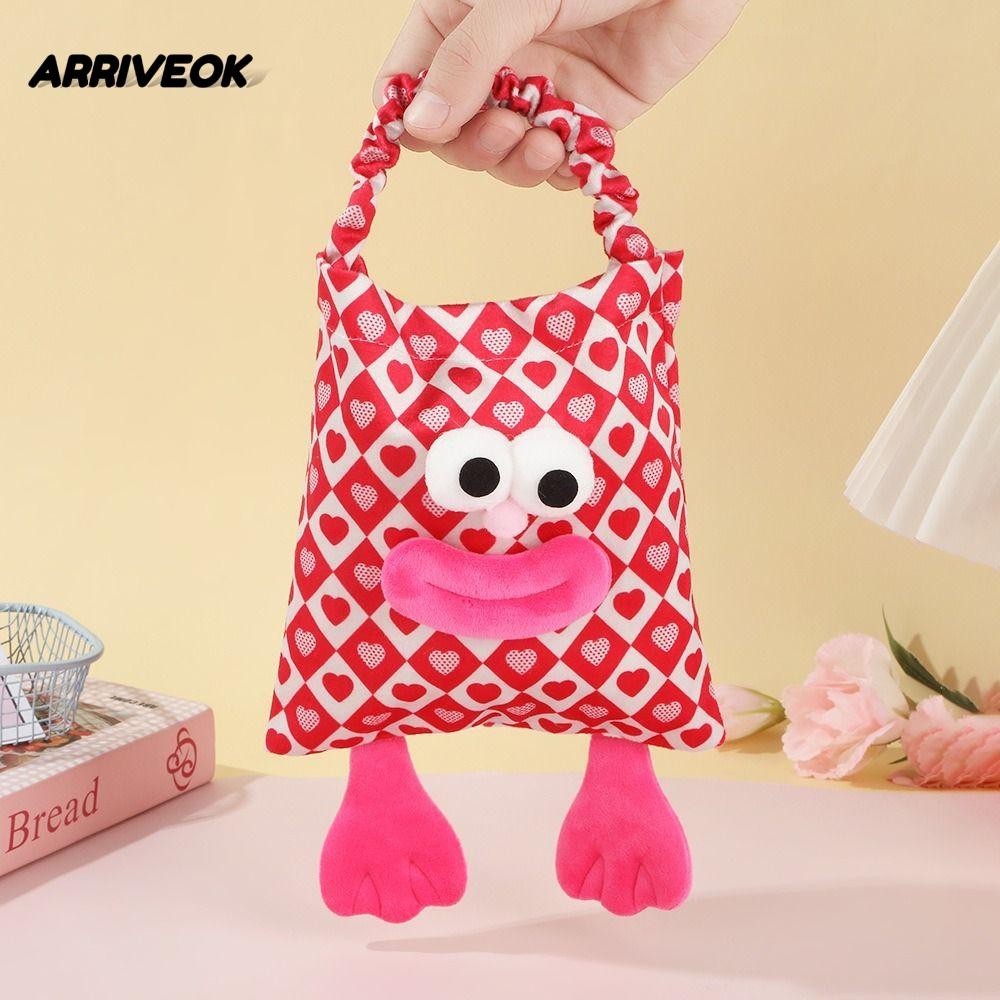 ARRIVEOK Full Moon Candy Bag,การ์ตูนพับกล่องขนมแต่งงาน,น่ารักแบบพกพาห่อกระเป๋าTote Partyอุปกรณ์วันเก