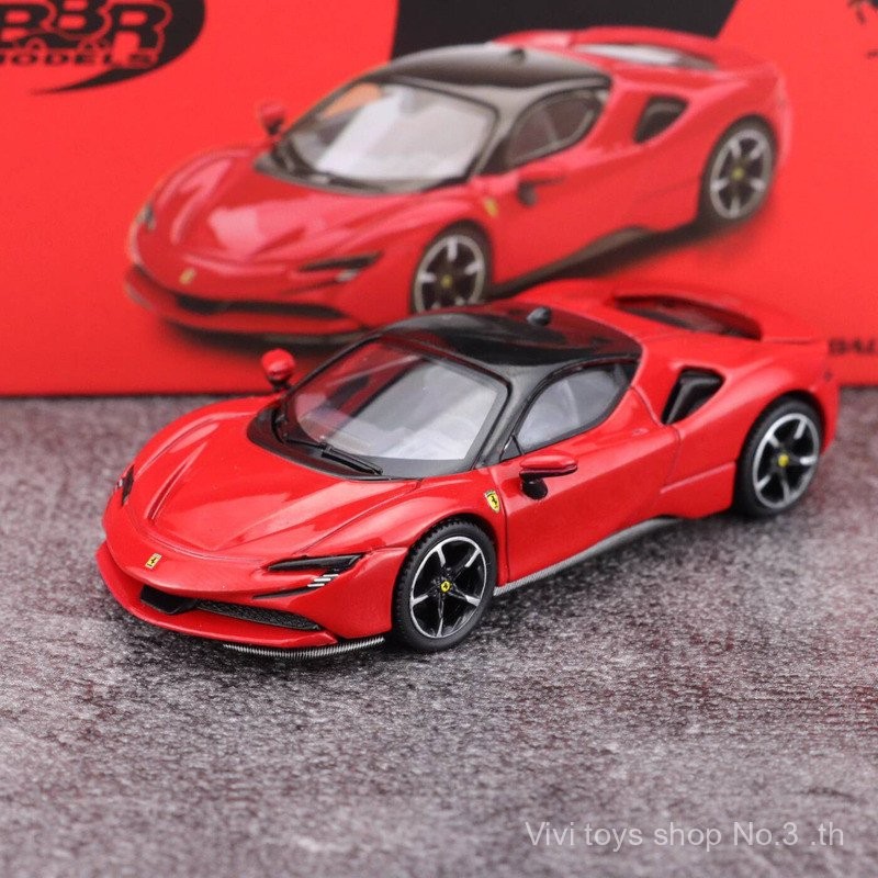 ของเล่นVivi BBR 1:64 Ferrari SF90 โมเดลรถโลหะผสม Red Racing 251014 5VUY