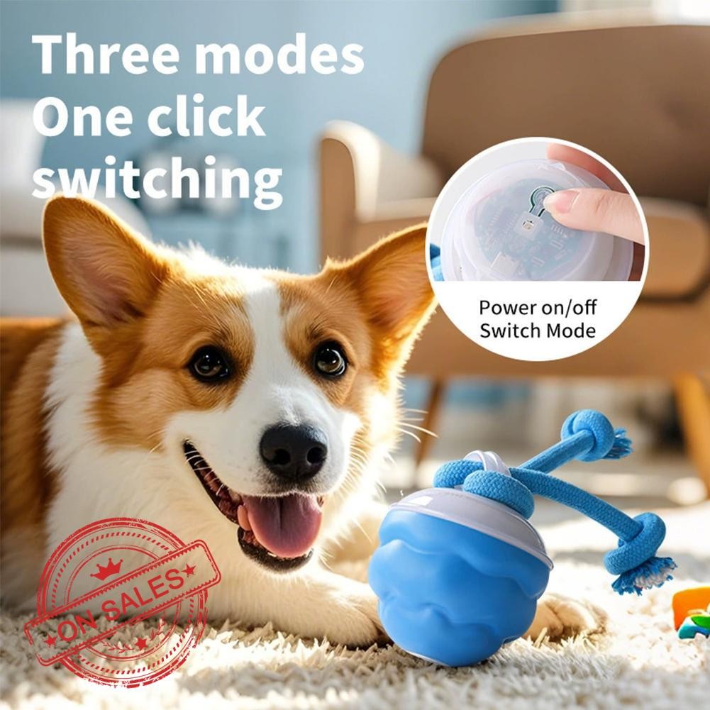 ใหม่ Interactive Dog Ball ของเล่น Touch เปิดใช้งาน,ชาร์จเสียงของเล่นสุนัข Active Rolling T2j8