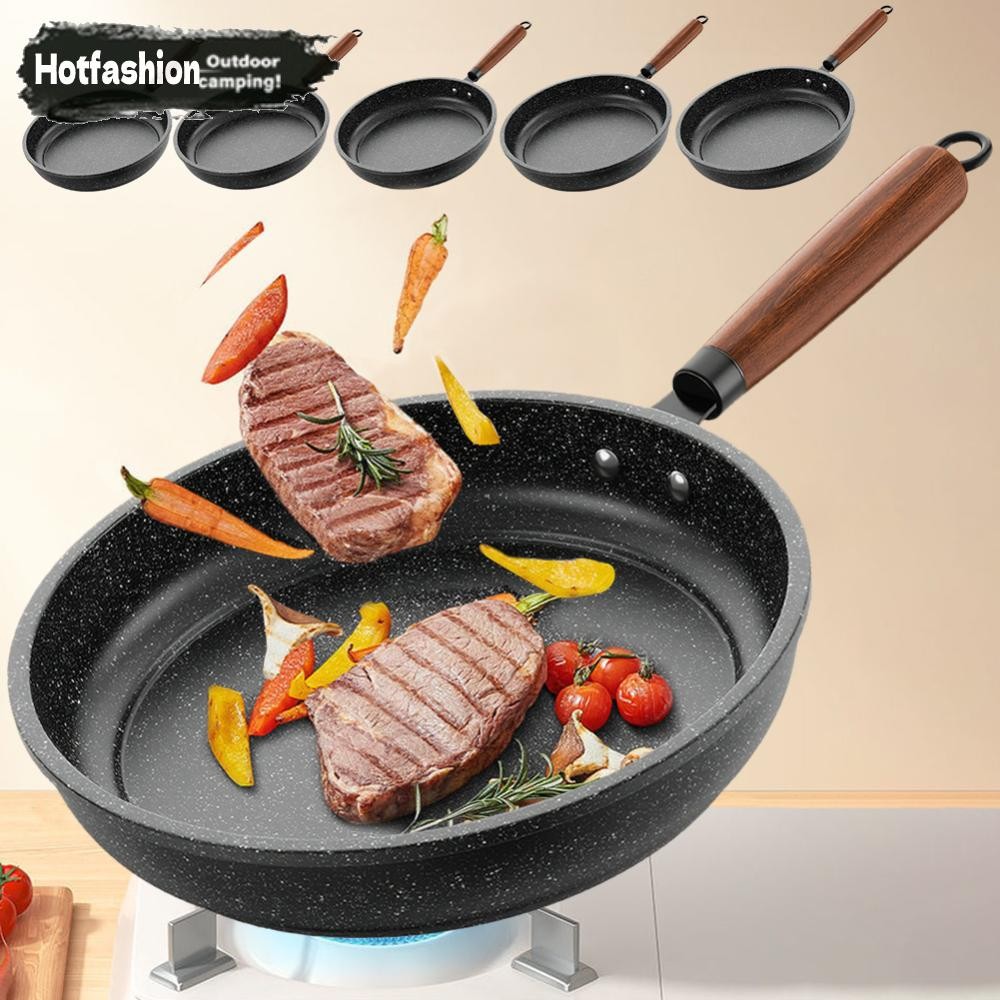 24/26/28/30/32 ซม.กระทะ Nonstick Skillet W/Handle ไข่เจียว Skillet Chef Pan
