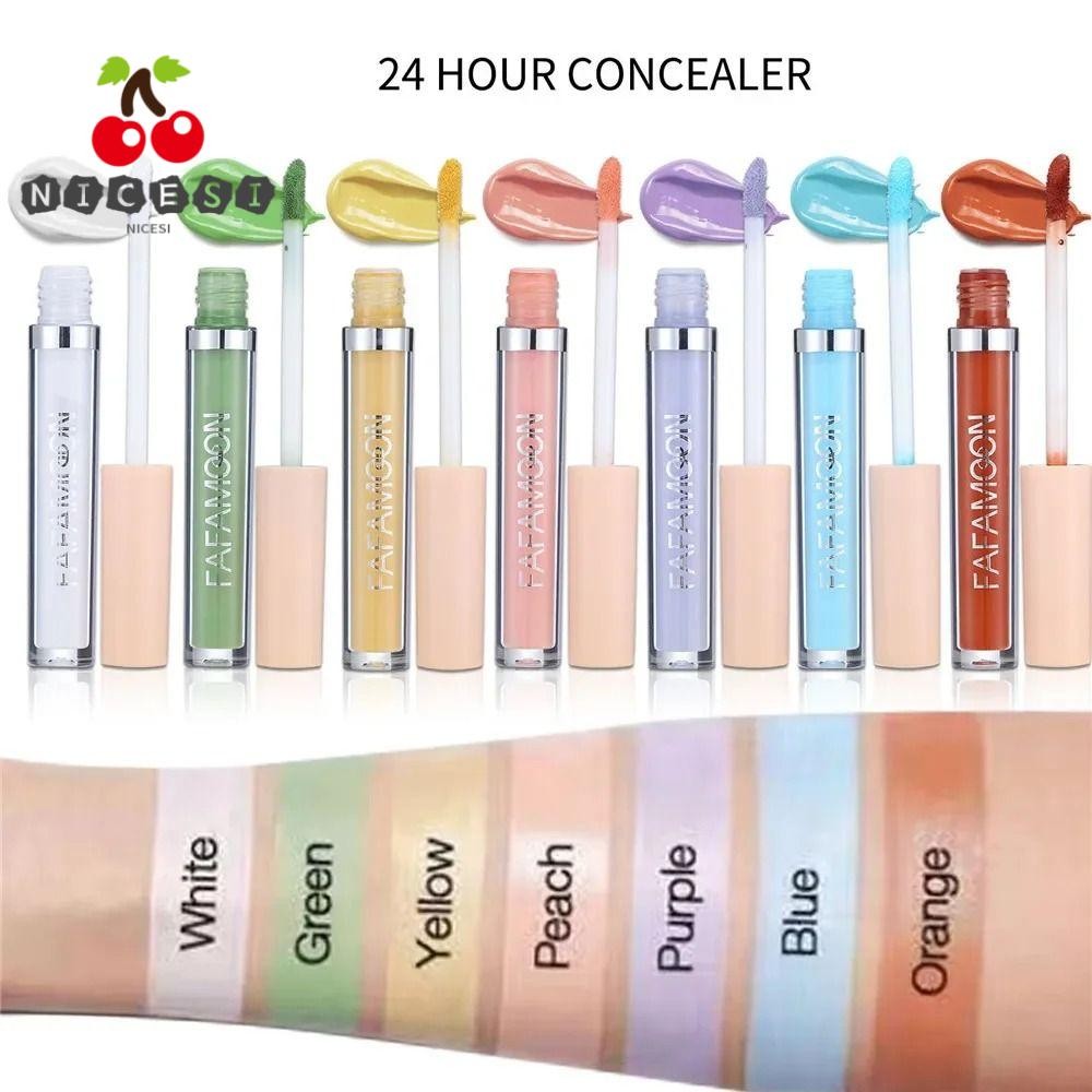 NICESI Liquid CONCEALER, Full Coverage Cover Spot Acne Foundation Cream, 2.5ML Dark Circles Face Mak
