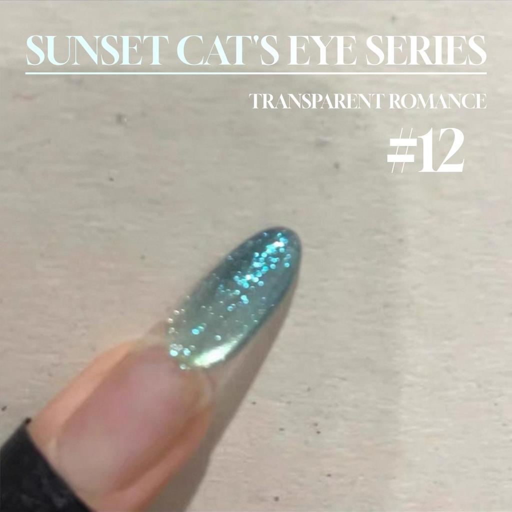 MIANEL ฤดูใบไม้ผลิและฤดูหนาว Rainbow ลูกปัดแก้วคริสตัลไวท์เทนนิ่ง Cat Eye Gel ยาทาเล็บ 2025 Ice Clear Nude Glittering คริสตัล Cat Eye ยาทาเล็บ ร้านทําเล็บพิเศษใช้ 12ML - รูปที่ 6