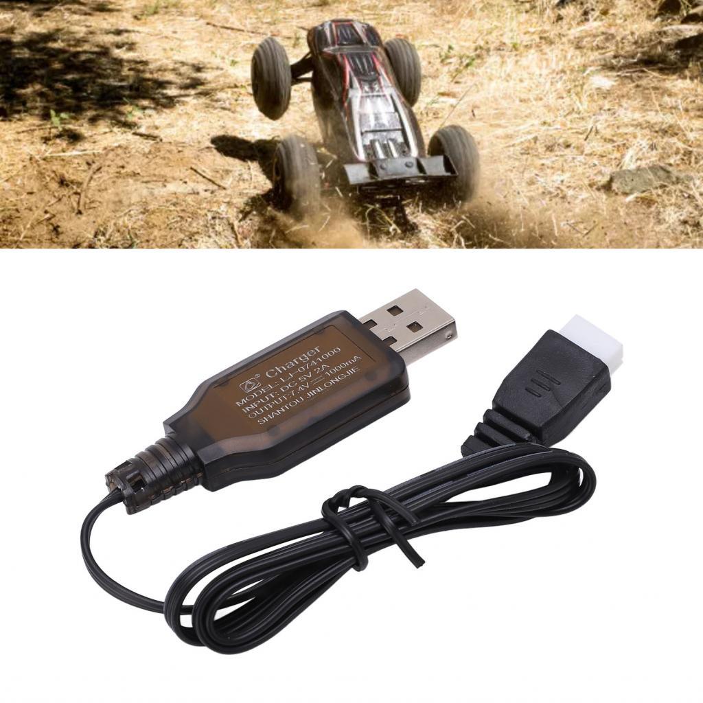1/16 RC Car Charger 7.4V 1000mA Lipo แบตเตอรี่สายชาร์จ USB สําหรับรีโมทคอนโทรล