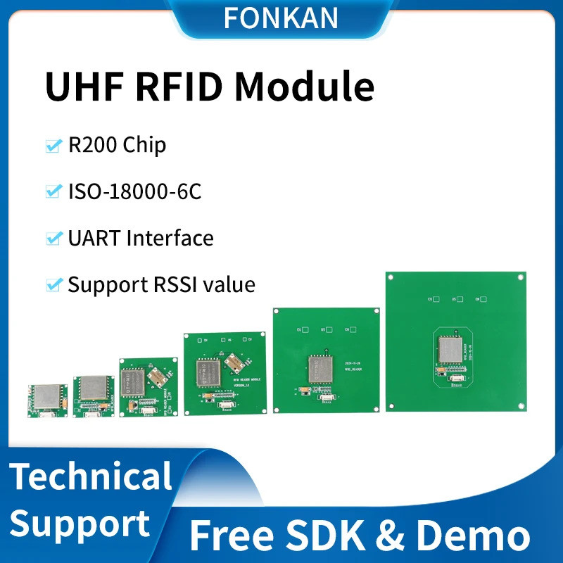 UHF RFID โมดูลในตัว R200 ชิป RFID Reader โมดูลแบบบูรณาการ Raspberry Pi RF Power Access control Reade