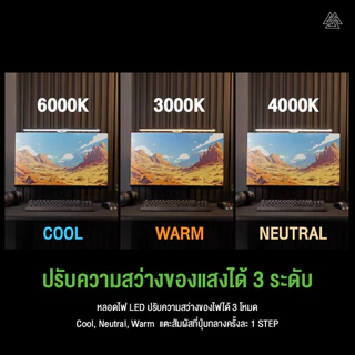ส่งด่วน EGA Type-ML2 ไฟติดหน้าจอ Monitor Light Bar ปรับไฟได้ 3 สี ปรับมุมองศาการเงยได้ 60 องศา