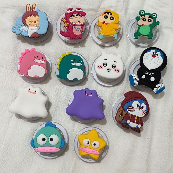 giptok แม่เหล็ก วงเล็บแม่เหล็ก ขาตั้งแม่เหล็ก MagSafe แหวนขาตั้งถุงลมนิรภัยลายการ์ตูนน่ารักการดูดซับ