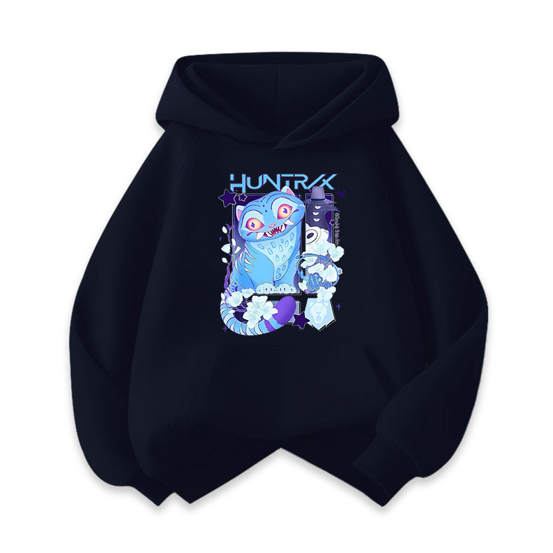 KPOP Demon Hunters 2D Print Hoodie สไตล์แฟชั่นสำหรับเด็กผู้หญิง