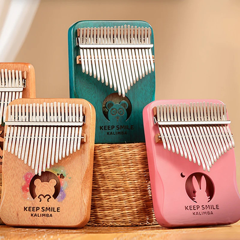 Kalimba 17Keys เปียโนนิ้ว Full Veneer ไม้เนื้อแข็ง Maple ไม้ Kalimba 17 คีย์ Thumb เปียโนเริ่มต้นเคร