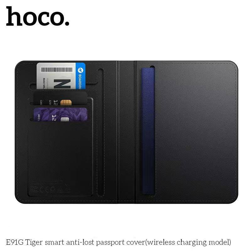 HOCO E91G GPS Passport Case ซองใส่พาสปอร์ต ติดตามตำแหน่งได้ รองรับ Apple Find My กันหาย ปลอดภัย hc6