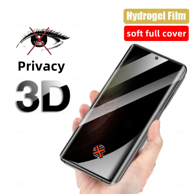 Anti-ความเป็นส่วนตัวหน้าจอโค้งครอบคลุมฟิล์มไฮโดรเจลสําหรับHuawei Honor 50 60 70 80 90 100 200 300 40