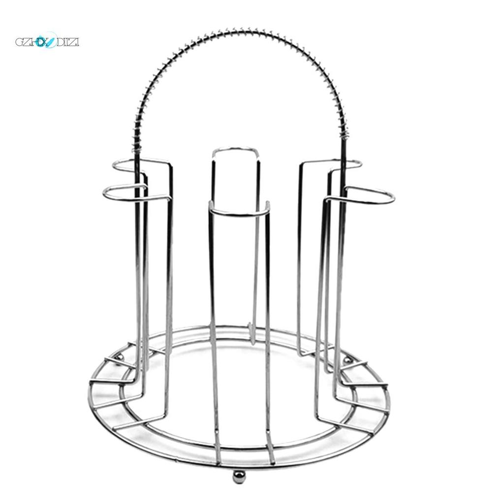 GzhxdiiziGlass Cup Mug Holder Rack, Non Slip Cup Mug Organizer Tree, Metal Mug Holder Coffee Mug Hol