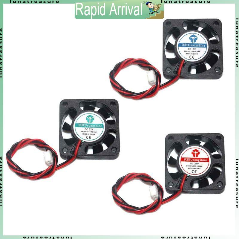 Lun 1PC สําหรับ DC 2Pin Mini 3010 พัดลมระบายความร้อน 5V 12V 24V 30 มม.30x10 มม.ท่อไอเสียขนาดเล็ก F