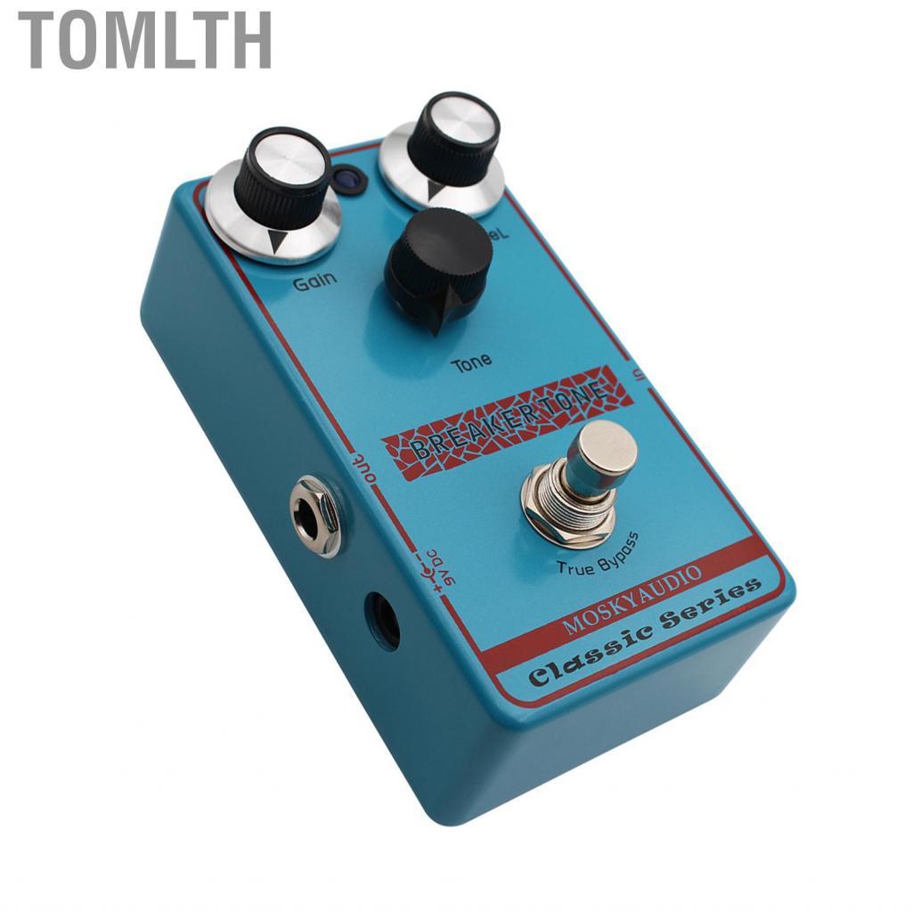Tomlth Tomlth MOSKYAUDIO BREAKER TONE Overdrive เอฟเฟกต์กีตาร์เหยียบหลอดวินเทจ Warmth Gain Tone Cont