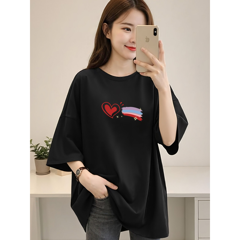 2Y388 [AIYOU] M-5XL T shirt Plus Size Sportswear T shirt Blouse Half Sleeve Plus-size T-shirt