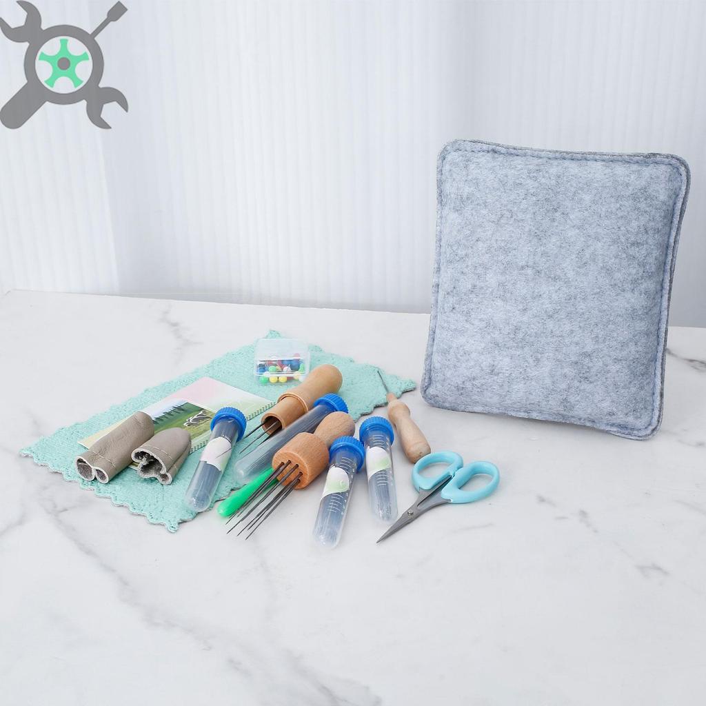 113 ชิ้นเข็ม Felting ชุดเครื่องมือ DIY ขนสัตว์ Felt Needling ชุดเครื่องมือเข็ม Felt Starter Kit สําหรับผู้เริ่มต้น SHOPTKC3569