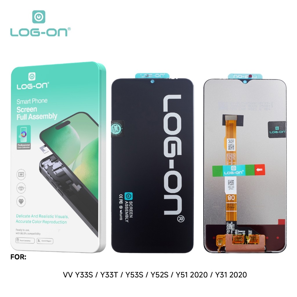 LCD LOG-ON สําหรับ VIVO Y33S / Y33T / Y53S / Y51 2020 / Y31 2020 FULLSET TOUCHSCREEN รับประกัน 7 วัน