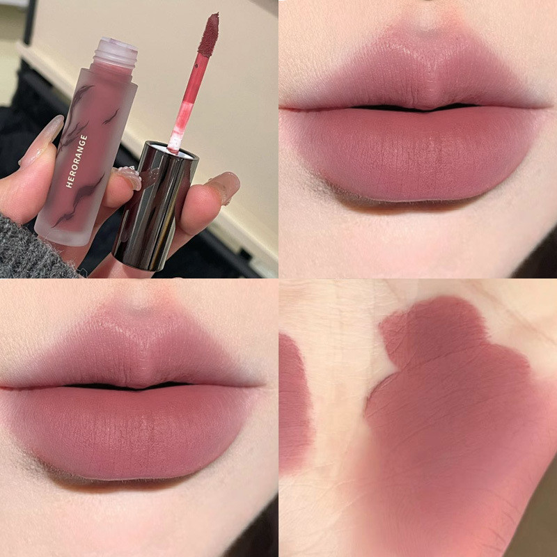 CJ เน้น Soft Desire Lip Glaze Matte Matte Velvet ไม่ง่ายที่จะดึงสี Rejuvenating Color Lip Glaze Set