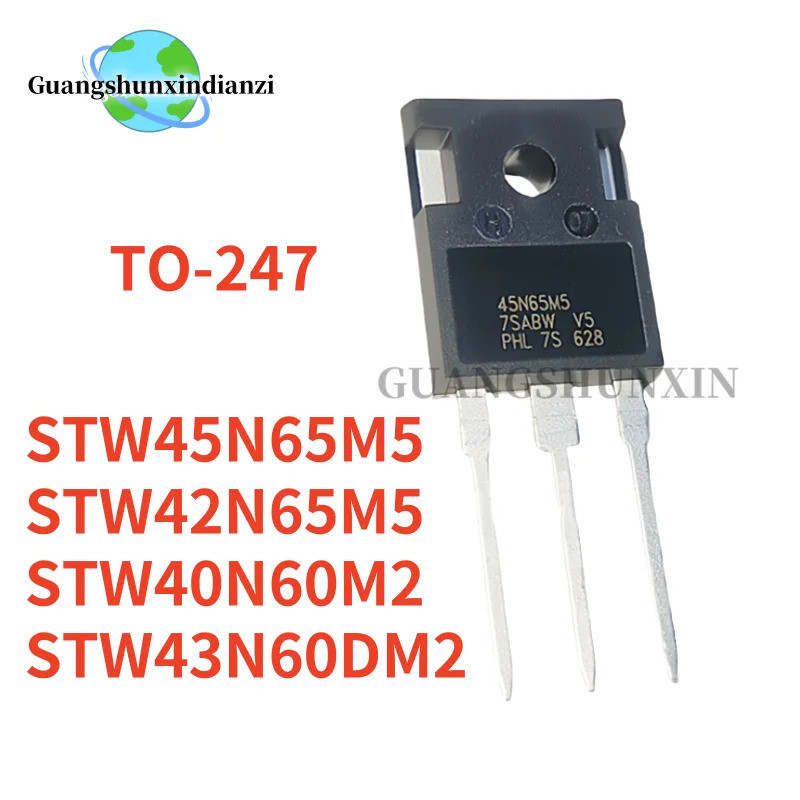 5PCS STW42N65M5 42N65M5 STW43N60DM2 43N60DM2 STW45N65M5 45N65M5 STW40N60M2 40N60M2 40N60M2N65 45N60M