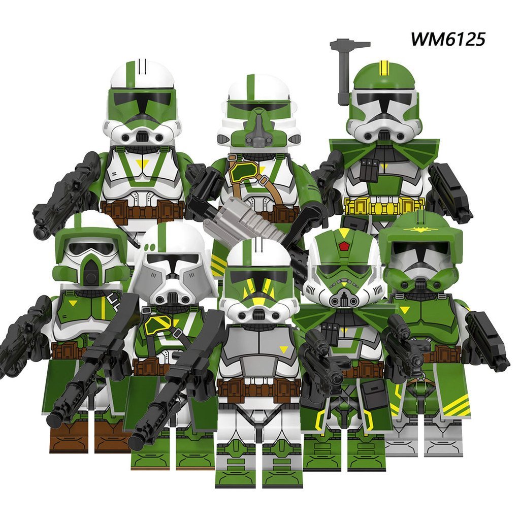 เข้ากันได้กับ Star Wars Doomsday Commander Soldier Clone Soldier Assembled Building Block Minifigure