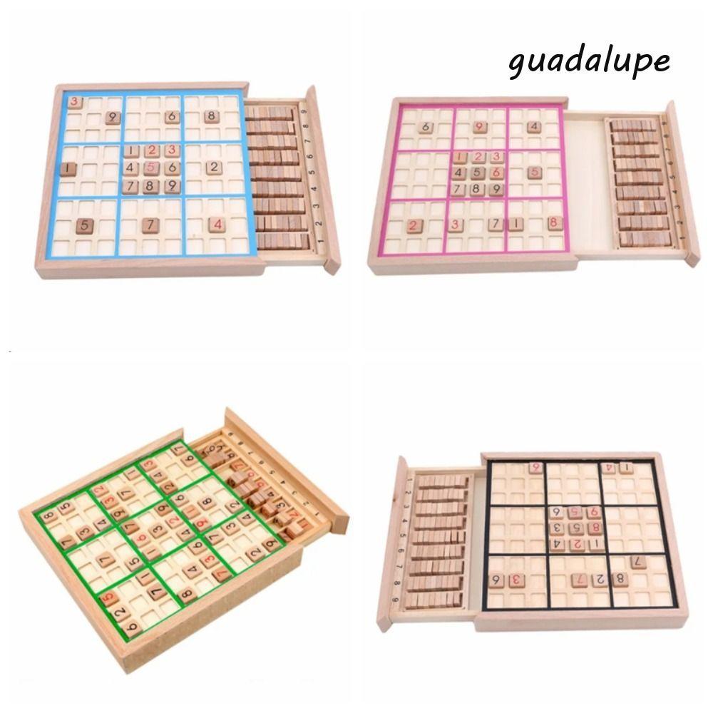 GUADALUPE1 Sudoku Crosswords ของเล่น, Sudoku การศึกษาหมากรุก Sudoku, ของเล่นปริศนาคณิตศาสตร์ Montess