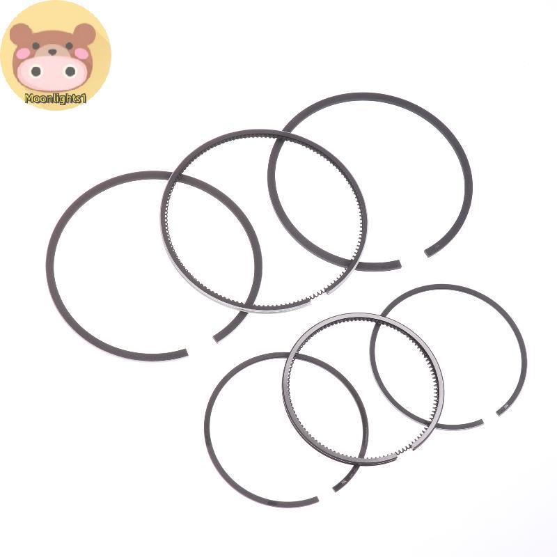 Moonlights1 3 ชิ้น/เซ็ตแหวนลูกสูบ Fit กระบอกเดียวเครื่องยนต์ดีเซล 168F 170F 173F 178F 186F 188F 192F