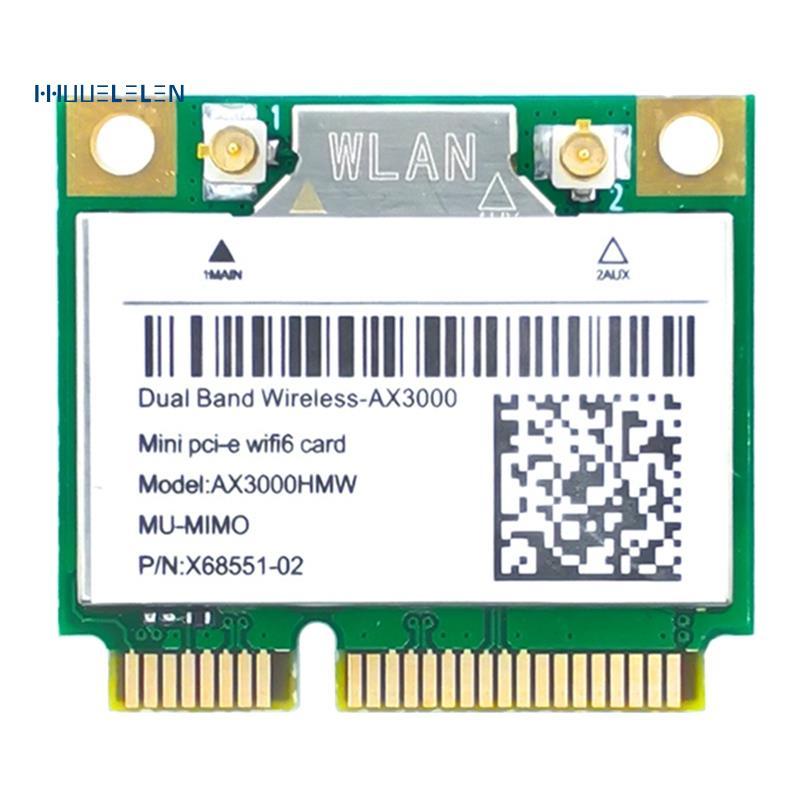 [Promote H]การ์ดเครือข่าย AX200 AX3000HMW Mini PCI-E 6 อะแดปเตอร์ไร้สาย 2.4G/5G 5.1 802.11AX สําหรับ