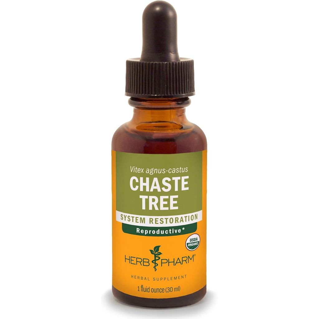 Herb Pharm Chaste Tree Liquid Extract สําหรับระบบสืบพันธุ์เพศหญิง - 1 ออนซ์ (DCHASTE01)