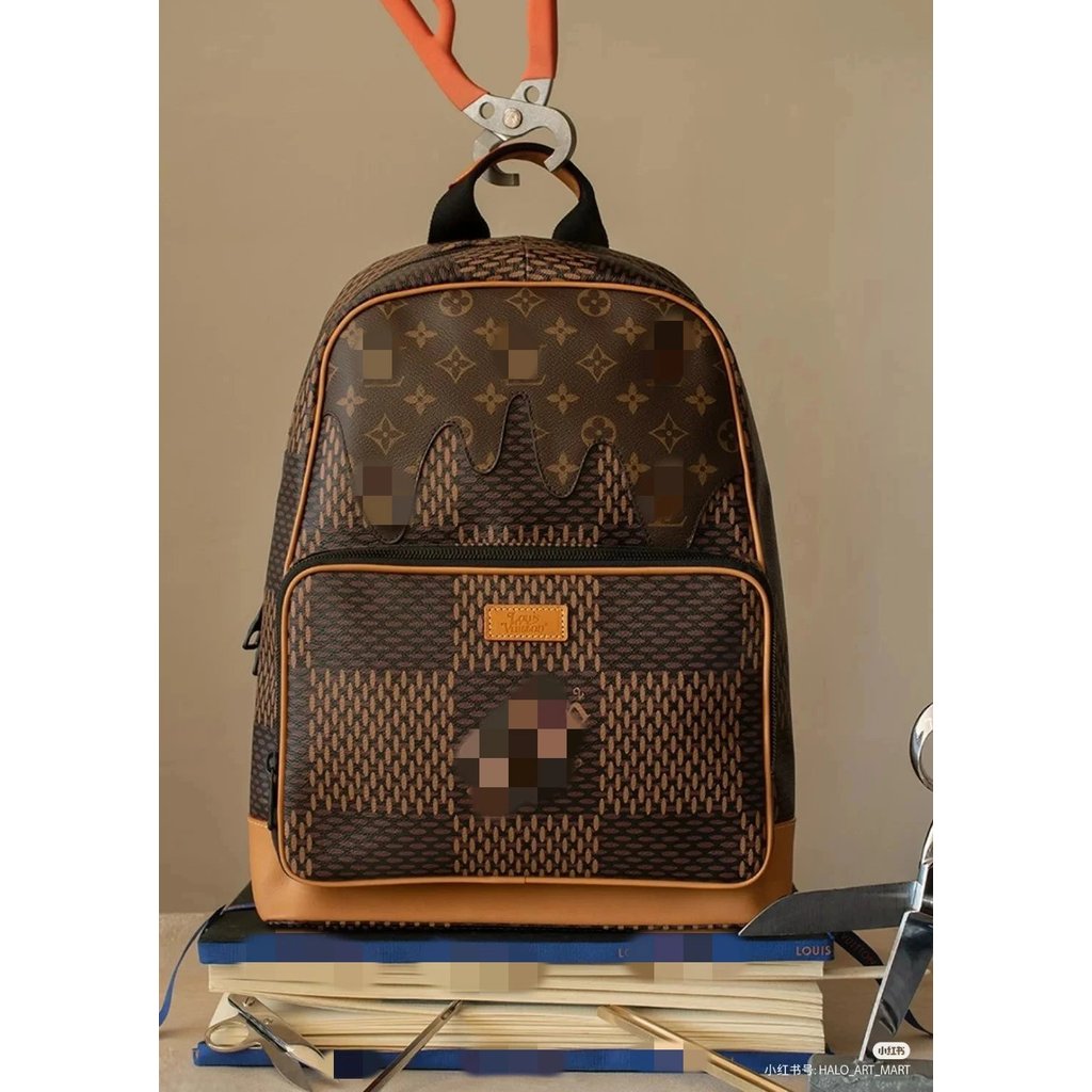 LV 20ss กระเป๋าเป้สไตล์ใหม่ กระเป๋าคอม กระเป๋าเดินทาง โลโก้คลาสสิกจับคู่ Original Factory Craft วัสด