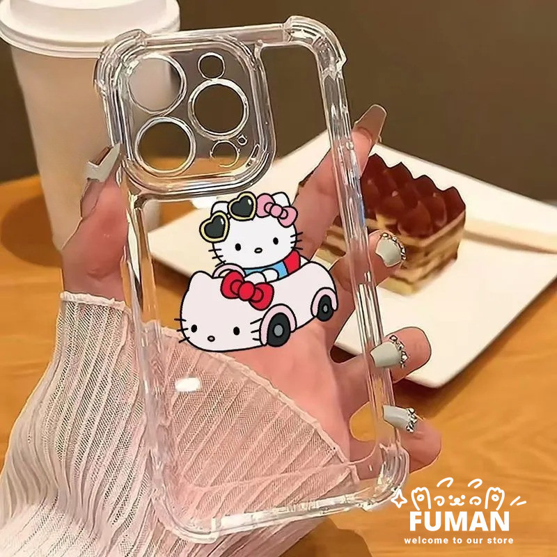 น่ารัก HelloKitty สี่มุมเคสโทรศัพท์สําหรับ Realme GT Neo 7X 7 6 5 SE 3T 3 2 2T GT7 GT6 GT5 GT3 GT2 Pro Master Q5X Q5 Q3 Pro Q3i Q2 Q2 Q2 Q2 Q2 5G การ์ตูนกันกระแทก ปลอก ปลอก ปลอก - รูปที่ 2
