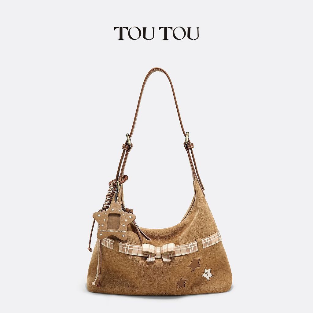 TOUTOU ฤดูใบไม้ร่วง/ฤดูหนาวใหม่ Star Tote ความจุขนาดใหญ่ เหมาะสำหรับการเดินทางและใช้งานทั่วไป