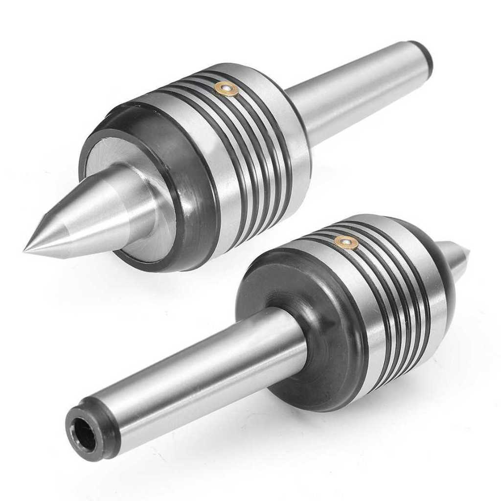 MT2 Long Nose Live Center 0.002 Cbon Steel Morse Taper