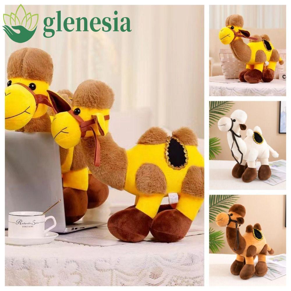 GLENESIA Desert สัตว์ตุ๊กตาของเล่น, CAMEL Plush จําลอง Camel ตุ๊กตาของเล่น, Plush Camel ของเล่น PP ผ