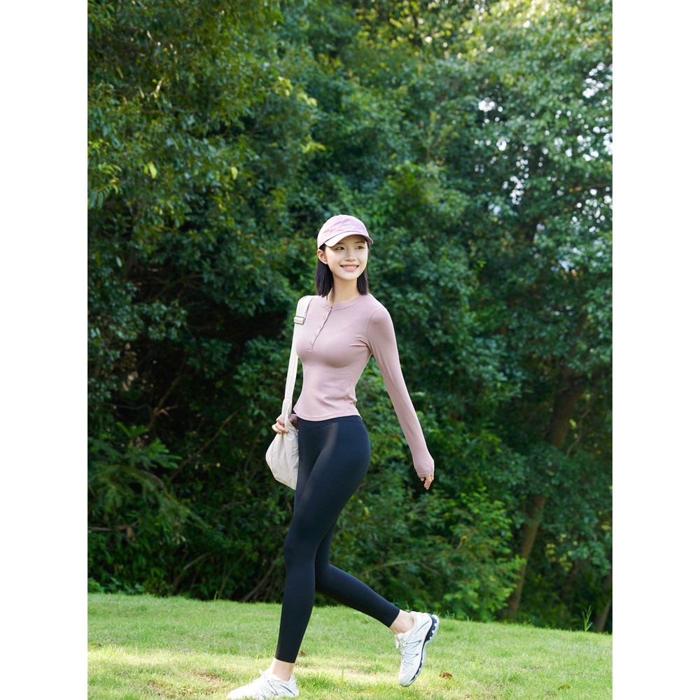 Ji Yu เลกกิ้ง P168 เอวสูงไม่มีรอยต่อสบาย Warm Slimming ฤดูใบไม้ร่วงและฤดูหนาวใหม่กีฬากางเกงโยคะสะโพก