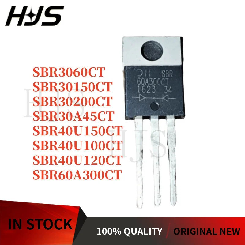 5PCS SBR30A45CT SBR40U150CT SBR40U100CT SBR3060CT SBR40U120CT SBR60A300CT SBR30200CT SBR30150CT TO-2