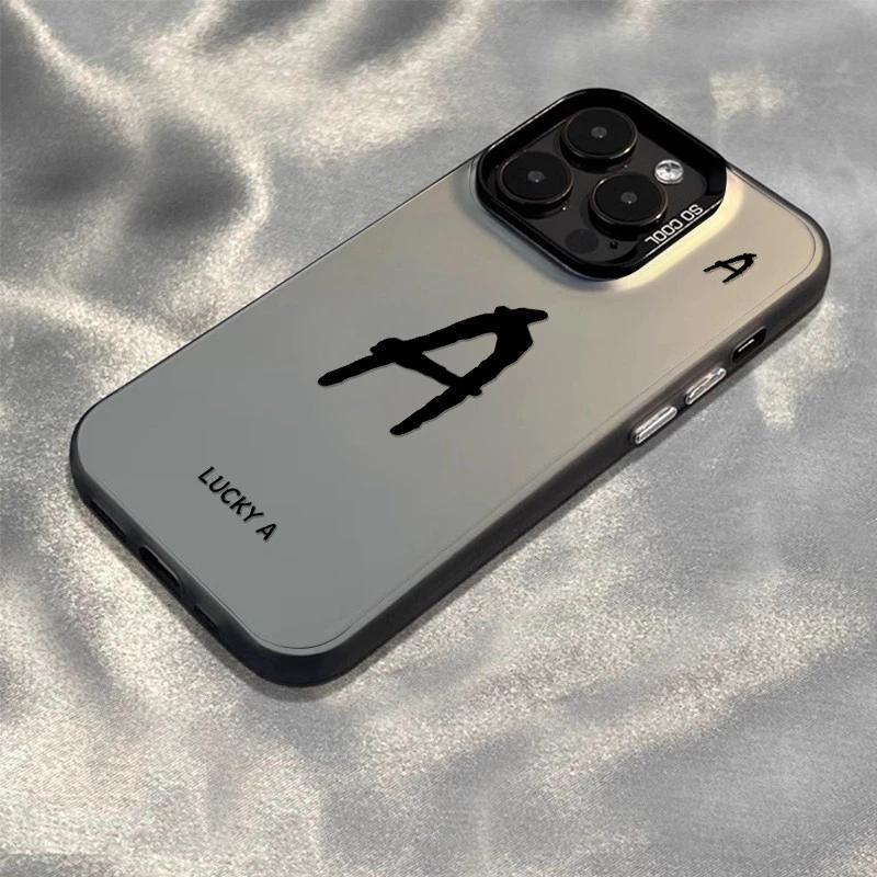 Realme Letter A กรณี Soft Edge Hard Board สําหรับ 5 5i 5s 6i C3 C3i 7i C17 11 C11 C20 C20A C15 C25 C