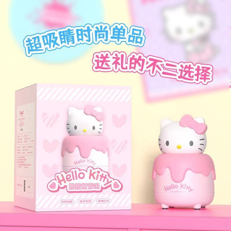 🎵ของแท้🎶Sanrio สินค้าการ์ตูน Hello Kitty Audio คุณภาพสูงเดสก์ท็อปตกแต่งการ์ตูน Hello Kitty ลําโพงของขวัญแบบพกพาสําหรับของขวัญวันเกิดหญิง