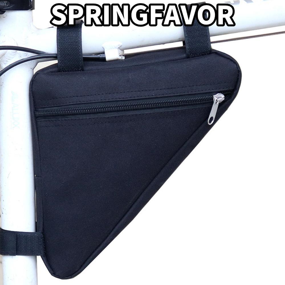 SPRINGFAVOR MTB Frame Bag Frame Handlebar Accessories Front Tube Triangle Pouch