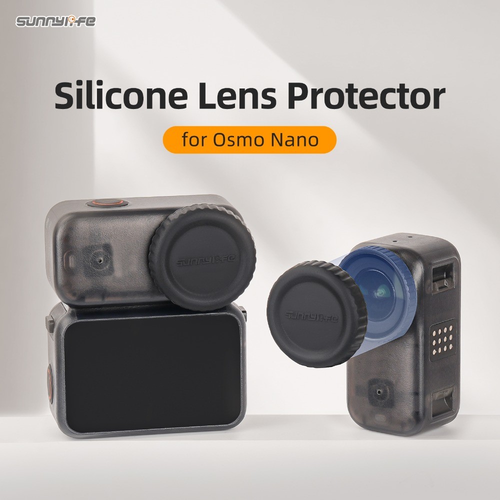 สําหรับ DJI Osmo Nano ซิลิโคนเลนส์ฝาครอบป้องกัน Anti Drop ฝาครอบเลนส์ฝาครอบป้องกันอุปกรณ์เสริมสําหรับกล้อง