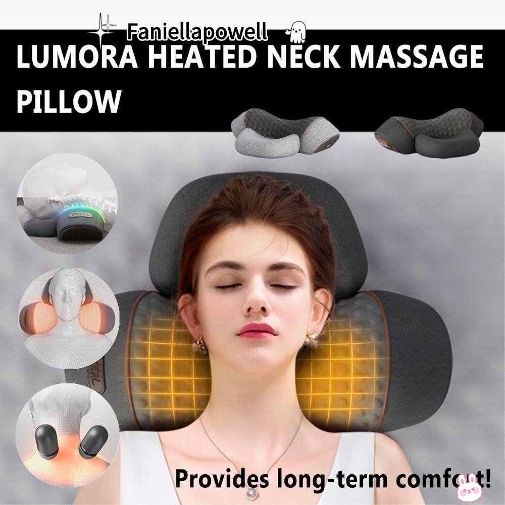 FANIELLAPOWELL หมอนนวดคอ 3-in-1, นวดคอหน่วยความจําโฟมหมอนนวดคอ, 3-in-1 Soft Neck Massage for Neck St