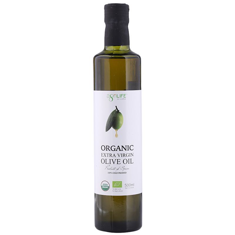 อะกรีไลฟ์ออร์แกนิคเอ็กซ์ตร้าเวอร์จิ้นโอลีฟออยล์ 500มล Agrilife Organic Extra Virgin Olive Oil 500ml [8859414000395 ]