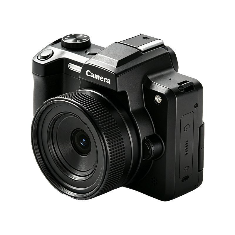 C CCD SLR Camera Flip Screen Selfie 64MP Camera กล้องระดับเริ่มต้นการบันทึกภาพถ่าย Travel