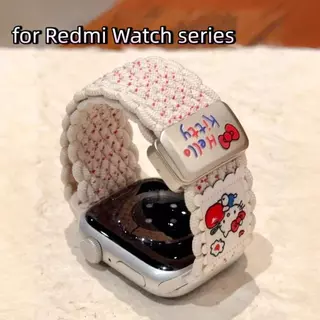 for Redmi Watch 6 5 4 5 Active/5 Lite คล่องแคล่ว เคที แมวทอสายแม่เหล็ก 5 เล็กน้อย 5 สายรัดข้อมือที่ใช้งาน for Smartwatch strap